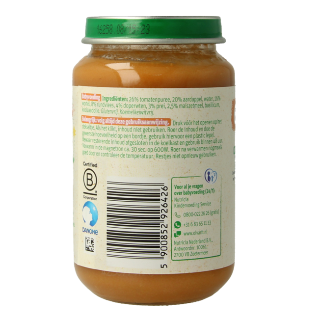 Olvarit Pomodoro Manzo Patate Carote 200 Grammi