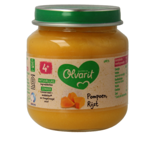 Olvarit Calabaza con arroz 4M76 125 gramos