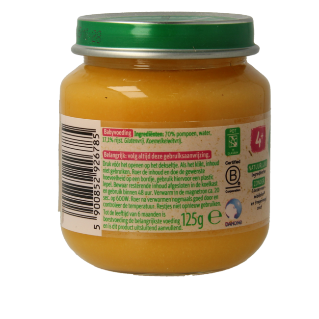 Riz au potiron 4M76 125 Grammes