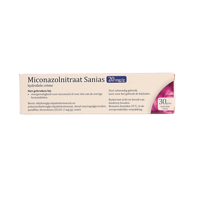 Sanias Miconazolnitraat 20mg crema 30 gramos