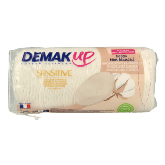 Demak Up Dischetti di cotone ovali sensitive 48 Pezzi