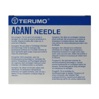 Terumo Aiguille hypodermique Terumo Agani 38000 x 900 µm, 100 pièces