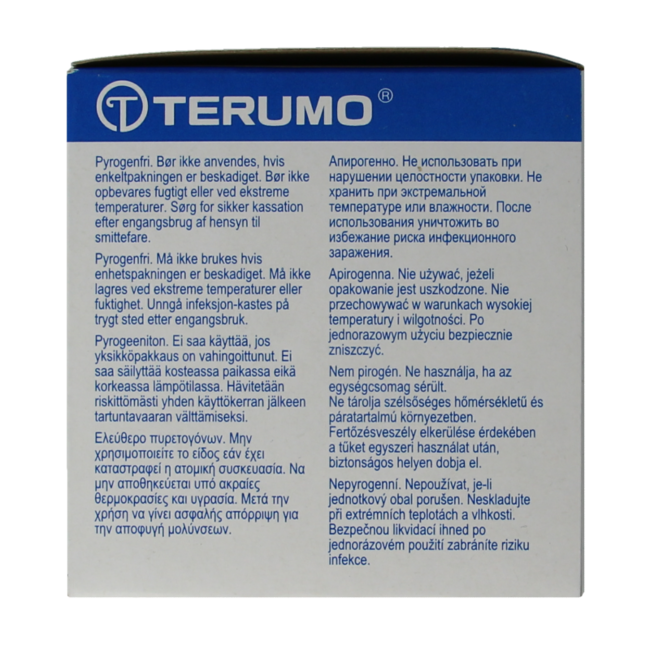 Aguja hipodérmica Terumo 38 x 0,9 agani 100 unidades