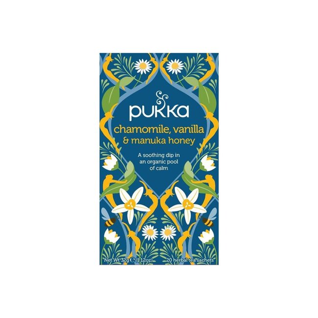 Chamomile vanilla/manuka honey organic 20 bags