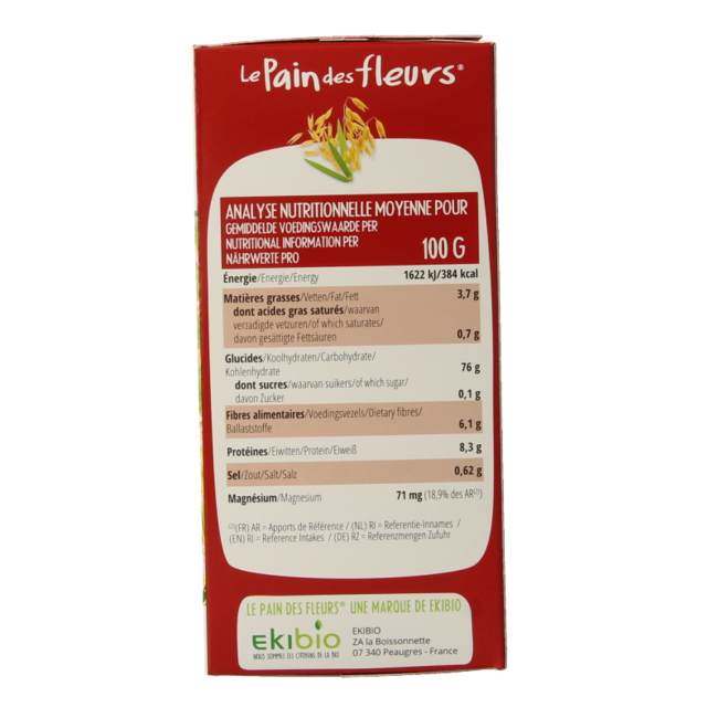 Crackers de avena bio 150 gramos