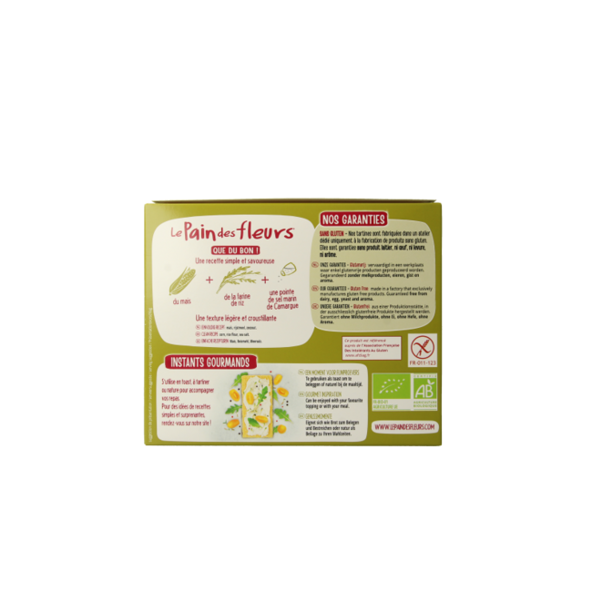 Corn rice crackers organic 150 Gram