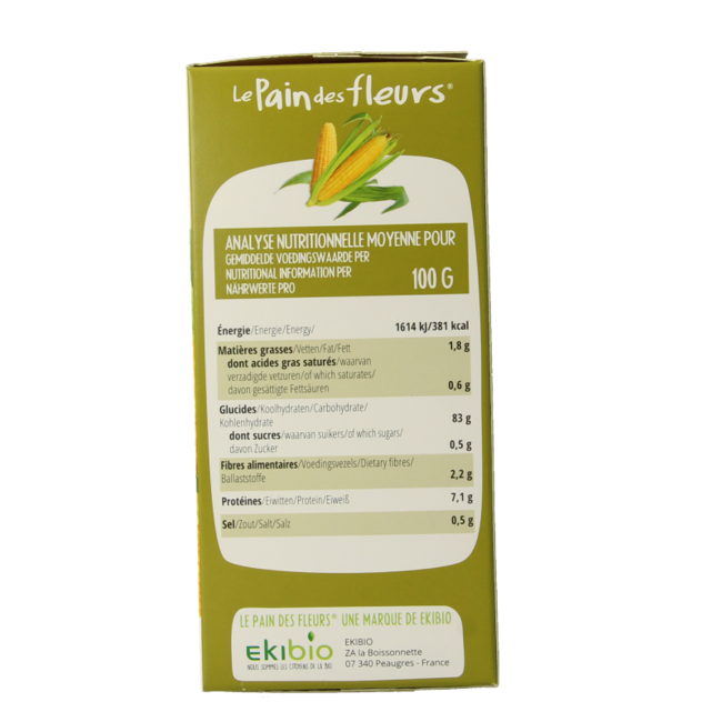 Corn rice crackers organic 150 Gram