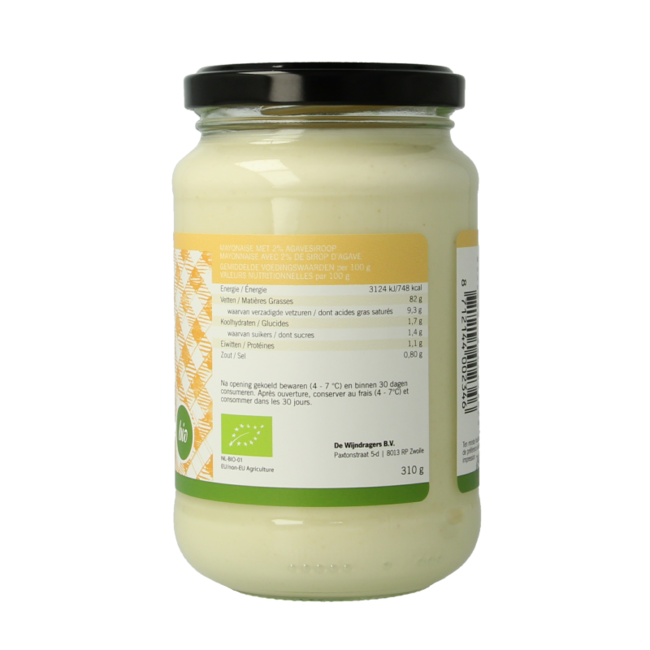Mayonesa ligeramente dulce bio 310 gramos