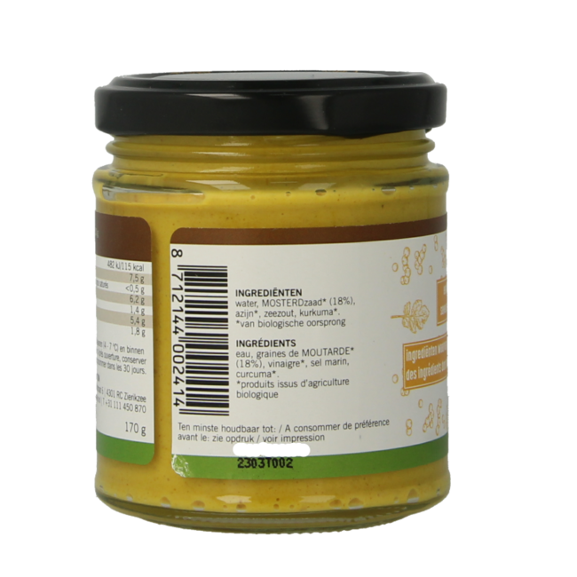 Moutarde fine bio 170 g