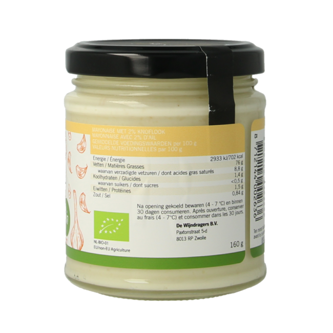 Van Ton Mayonaise knoflook bio 160 Gram