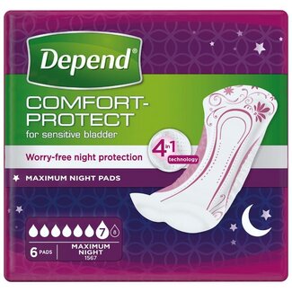 Depend Wkładki chłonne Depend Maximum, 6 sztuk