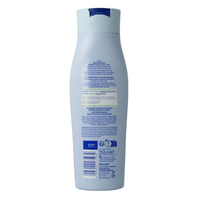 Nivea Shampoo mild classic care 250 ml