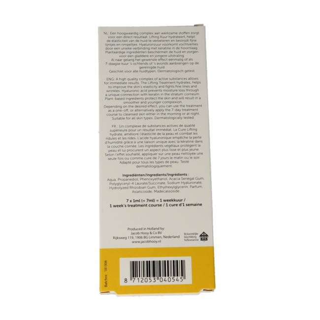 Jacob Hooy cure lifting 1 ml 7 ampoules