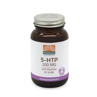Mattisson Mattisson 5-HTP 200mg vitamina B1 & B6 60 cápsulas