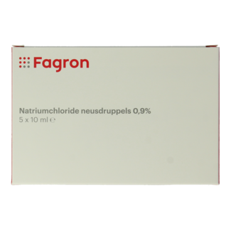Fagron Fagron Chlorure de sodium gouttes nasales 0,9 % 10 ml 5 unités