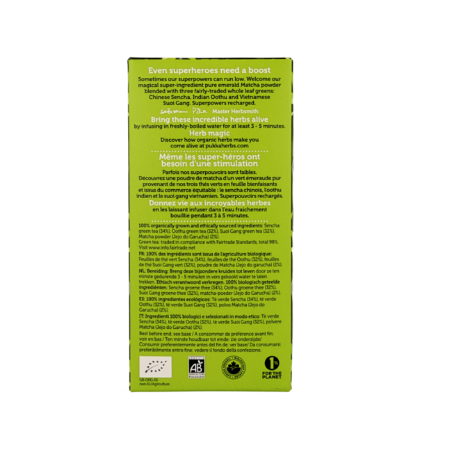 Supreme Matcha Green Tea Organic 20 Bags