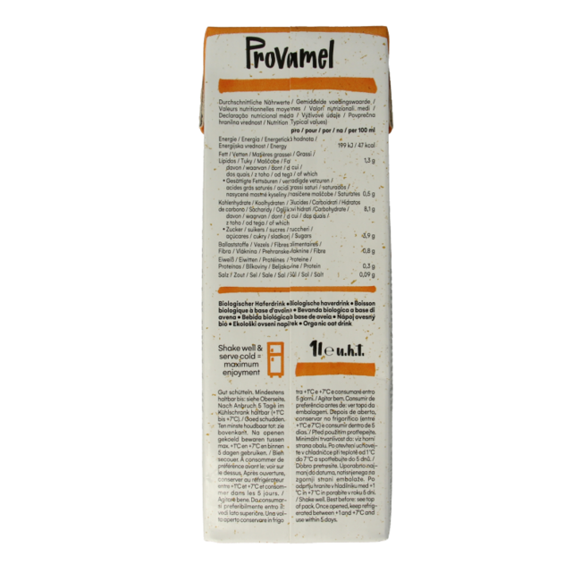 Organic oat drink original 1 litre