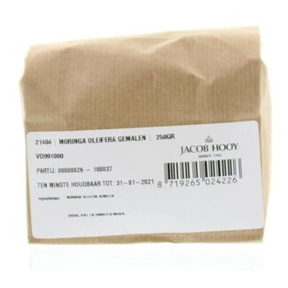 Jacob Hooy Jacob Hooy Moringa oleifera ground 250 Gram