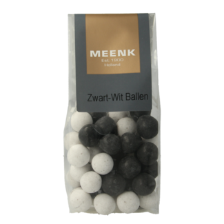 Meenk Zwart wit ballen 170 Gram