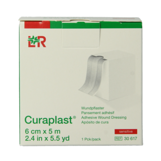 Curaplast Curaplast Sensitive plaster na rany 5m x 6cm 1 Rolka