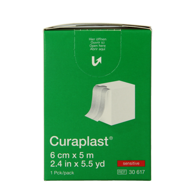 Cerotto Sensibile Curaplast 5m x 6cm 1 Rotolo