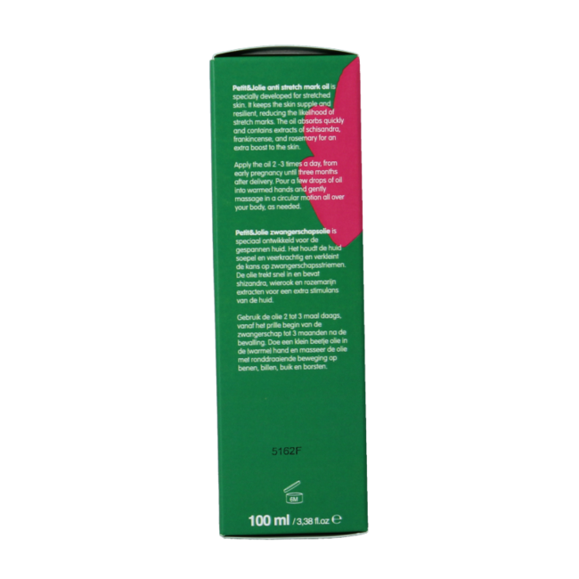 Petit & Jolie Anti stretch mark oil 100 Millilitres