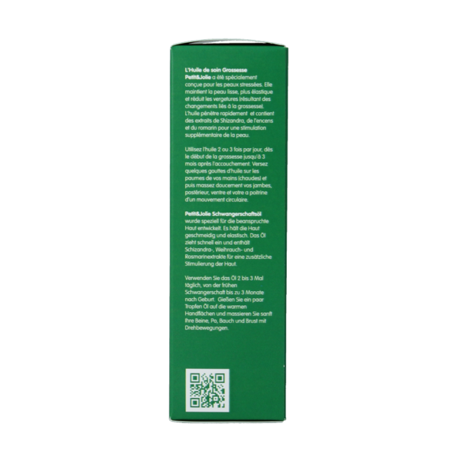 Petit & Jolie Anti stretch mark oil 100 Millilitres