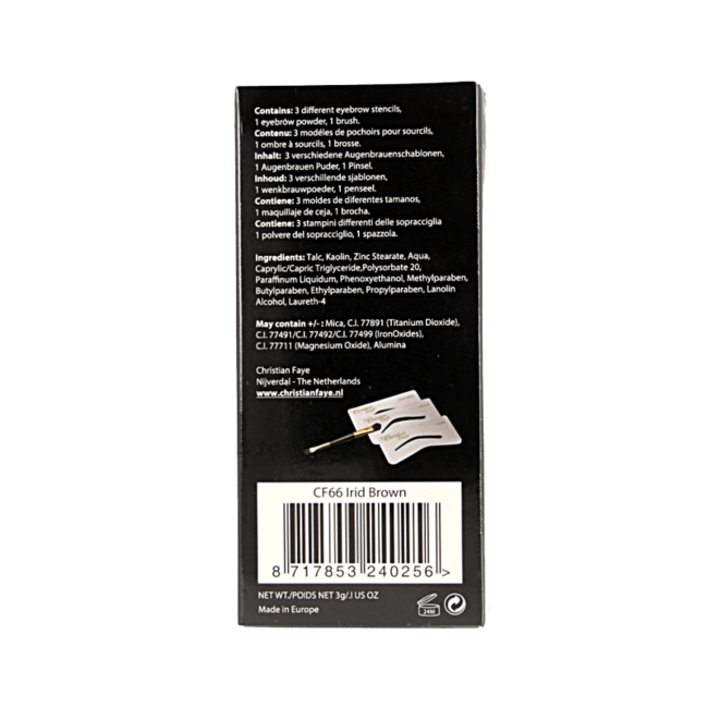 Christian Faye Eyebrow irid brown 3 Gram