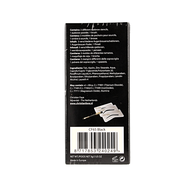 Eyebrow black 3 Gramos