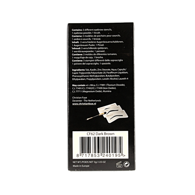 Eyebrow dark brown 3 Gram