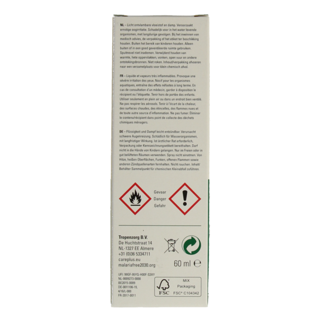 Deet spray 50% 60 mililitros