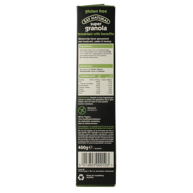 Eat Natural Granola Buchweizen 400 Gramm
