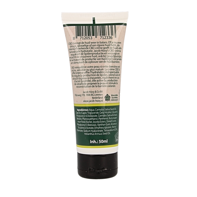 Jacob Hooy Crema CBD Plus 50 Millilitri