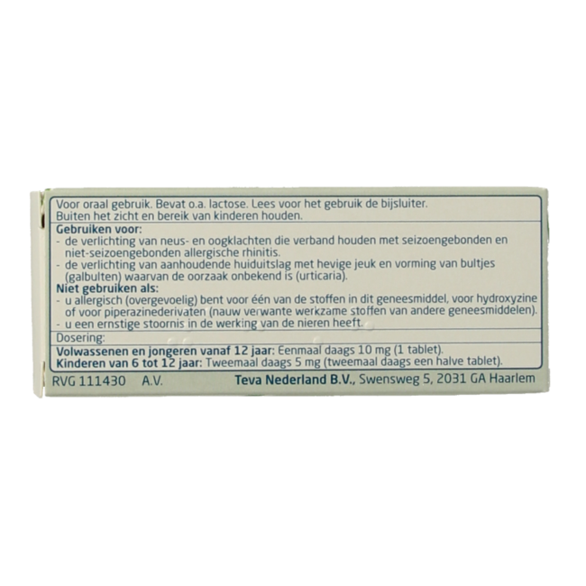 Teva Cetirizin diHCl 10 mg 7 Tabletten