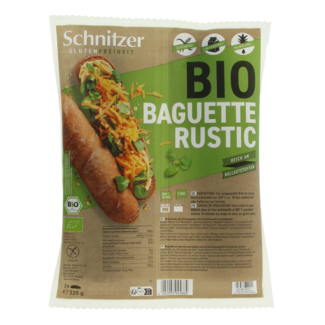 Schnitzer Schnitzer Baguette rústica 160 gramos sin gluten bio 2 unidades