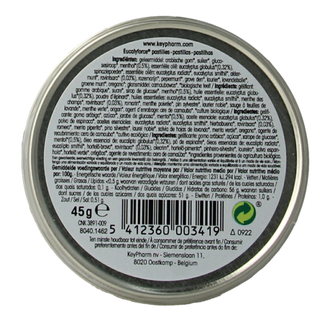 Eucalyforce gummies bio 45 Gram