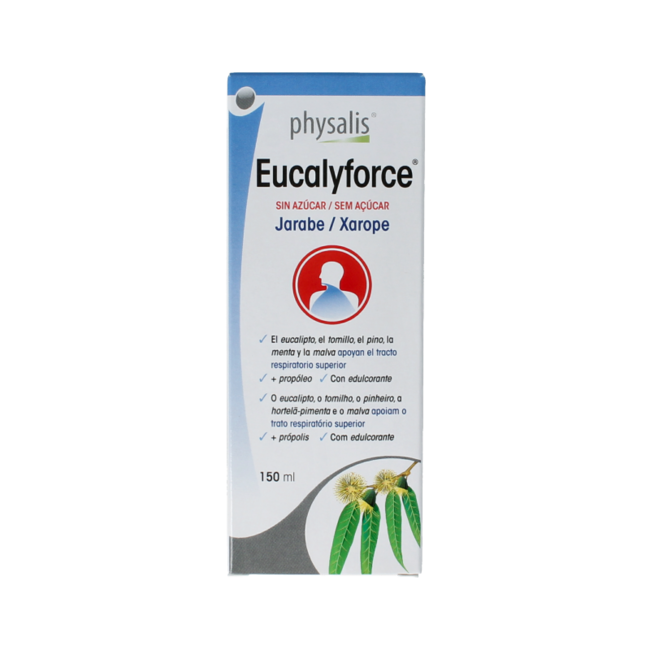 Physalis Eucalyforce syrup sugar-free 150 Millilitres