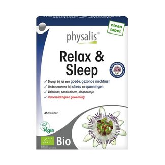 Physalis Physalis Relax & sleep bio 45 comprimés