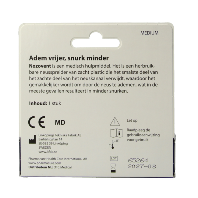 Nozovent Nasal Dilator Size M 1 Piece