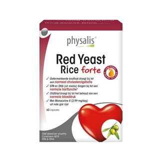 Physalis Physalis Rode gist rijst 60 Capsules