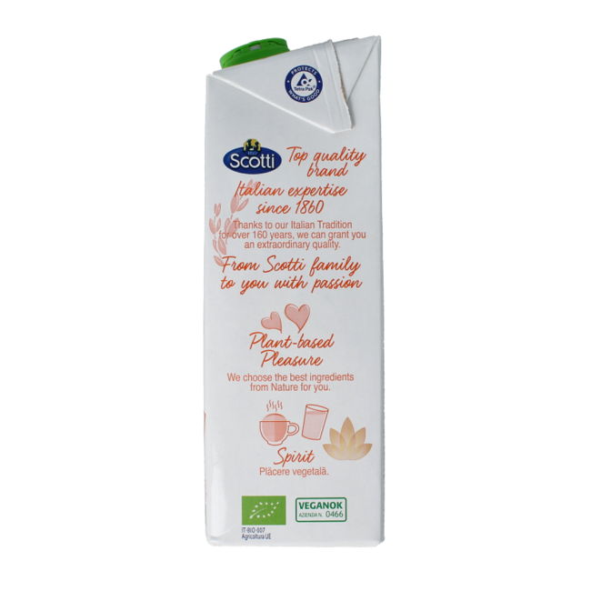 Bebida de avena biológica Riso Scotti 1 litro