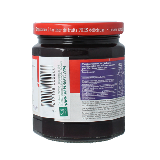 Puur fruit Heidelbeer-Konfitüre 315 Gramm
