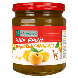 Damhert Damhert Puur fruit confituur abrikozen 315 Gram