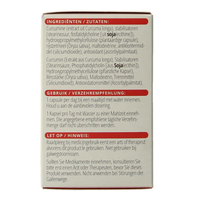 Curcumine SLCP 60 Capsules