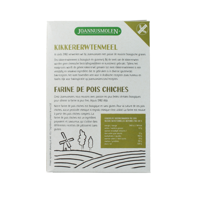 Joannusmolen Chickpea Flour first choice organic 275 Gram