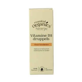 Essential Organics Vitamine D3 druppels puur 25 Milliliter