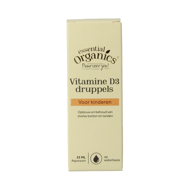 Essential Organics Vitamine D3 druppels puur 25 Milliliter