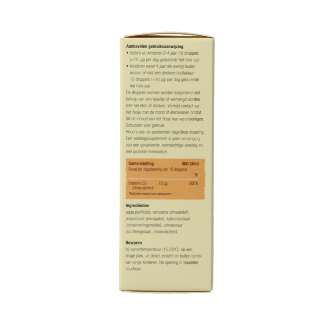 Gocce di Vitamina D3 pura 25 Millilitri