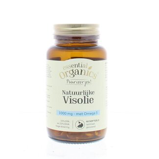 Essential Organ Aceite de pescado natural puro 60 cápsulas vegetales