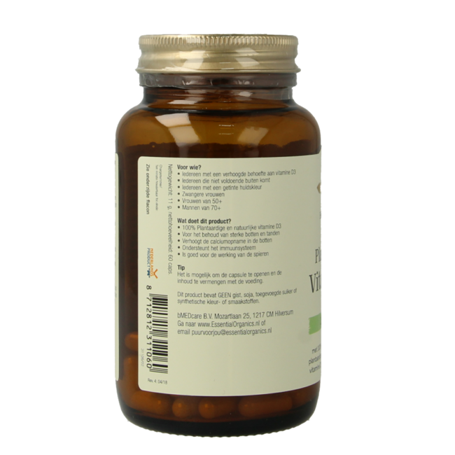 D3 plant-based 25mcg pure 60 Vegetarian capsules